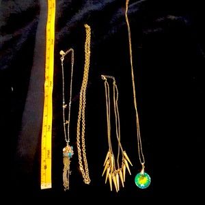 Four necklaces set. Beautiful I.  Great  variety to choose for every outfit!